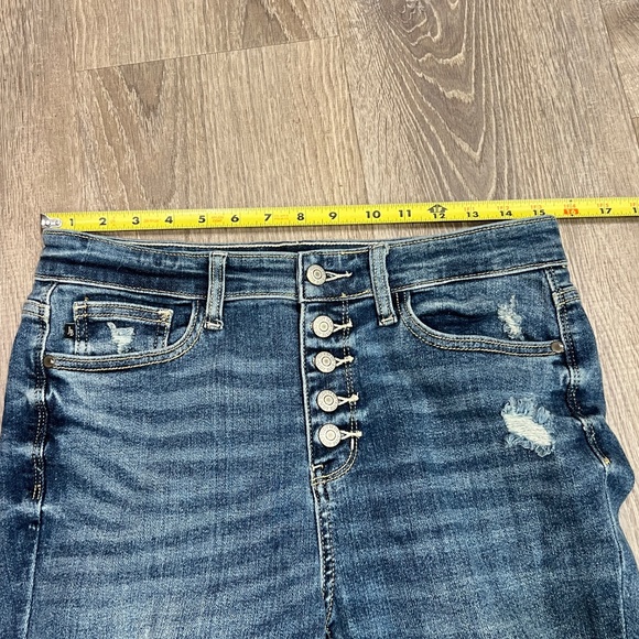 Judy Blue Trouser Flare Jeans Womens 9/29 Button Fly 70s Revival Coastal Cowgirl - Picture 16 of 17